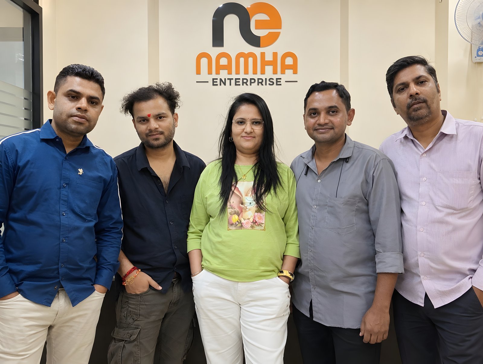 Namha Enterprise team at their office